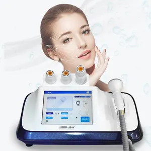 RF Anti-Aging makinesi i-cool artı + yüz tedavisi RF Vmax güzellik makinesi