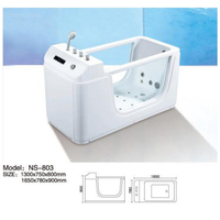 Petite baignoire d'hydrothérapie Jaccuzi colorée en acrylique baignoire de massage à remous pour bébés