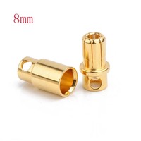 Connecteur banane haute intensité plaqué or 2mm 3mm 3.5mm 4mm 5mm 5.5mm 6mm 6.5mm 8mm pour batterie Lipo RC