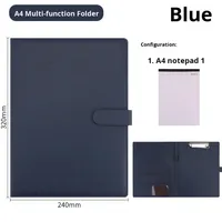 Portafolio Personalizado con Clip, Almacenamiento Potente, para Negociaciones, Exposiciones, Regalo, A4, PU, Portafolio de Negocios