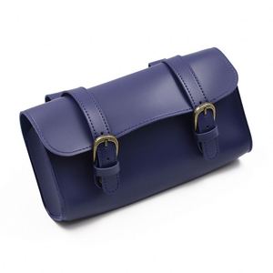 Bolsa Delantera para Bicicleta, Scooter o E-Bike, con Asa de Cuero Vintage, Logotipo Personalizado, Almacenamiento Ligero para Ciclismo al Aire Libre - Product Image 3