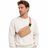 Sac banane de marque avec logo personnalisé, sacoche de ceinture en nylon, sac banane étanche pour l'extérieur, vente en gros, fabricant OEM