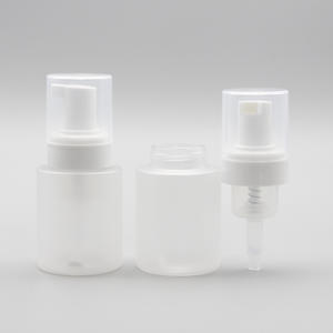 Custom Logo Wholesale 50ml 100ml 150ml Empty Mini Black White Frosted Foam <b>Pump</b> <b>Bottle</b> PET Cylinder - Product Image 5
