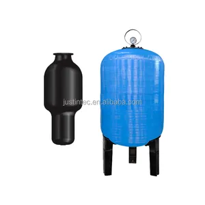 Easy to manipulate and transport FRP Fiberglass Bladder Water Pressure Tank for golf courses