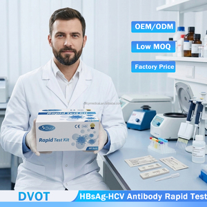 Kit de Prueba Rápida Combinada de Anticuerpos HBsAg y HCV para la Detección Rápida de <span class=keywords><strong>Hepatitis</strong></span> <span class=keywords><strong>B</strong></span> y C, Alta Precisión, Fácil de Usar, OEM/ODM Disponible - Product Image 1