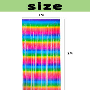 Forniture per feste di alta qualità decorazioni tenda con frange in lamina sfumata genere rivelazione decorazioni per festival tenda per feste - Product Image 2