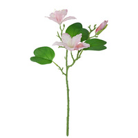Fleur artificielle de Bauhinia au toucher réel, tige réaliste, fausse orchidée pour mariage, maison, hôtel et arrangements floraux