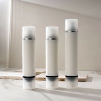Flacons pompe airless en plastique PP à double tête pour lotion, 10 ml et 15 ml