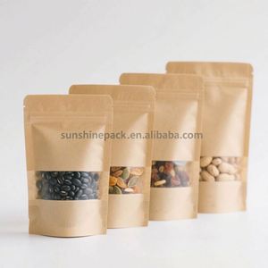 Sachets refermables à fermeture éclair imprimés avec logo personnalisé pour chips, brownies, snacks - Emballage alimentaire résistant à l'humidité - Product Image 1