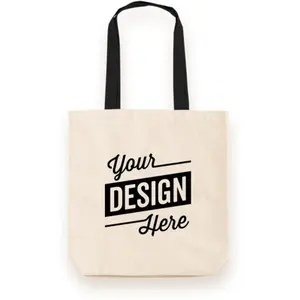 Borsa tote personalizzata in cotone di alta qualità con il tuo logo, borsa shopping in cotone