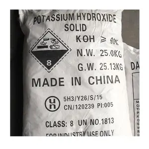 Caustic potash Koh sử dụng Kali Hydroxit Flake và chất lỏng