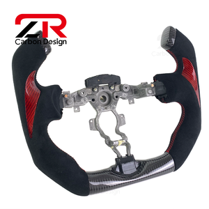Volante Deportivo Personalizado de Fibra de Carbono con Soporte de Gamuza Negra para Nissan 370Z 350Z R35 <span class=keywords><strong>GTR</strong></span> <span class=keywords><strong>F1</strong></span> - Product Image 2