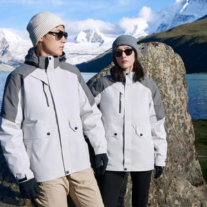 Giacca Softshell Staccabile con Imbottitura in Piuma, <span class=keywords><strong>Impermeabile</strong></span>, Leggera, con Cappuccio, Cappotto Sportivo con Zip per l'Inverno - Product Image 1