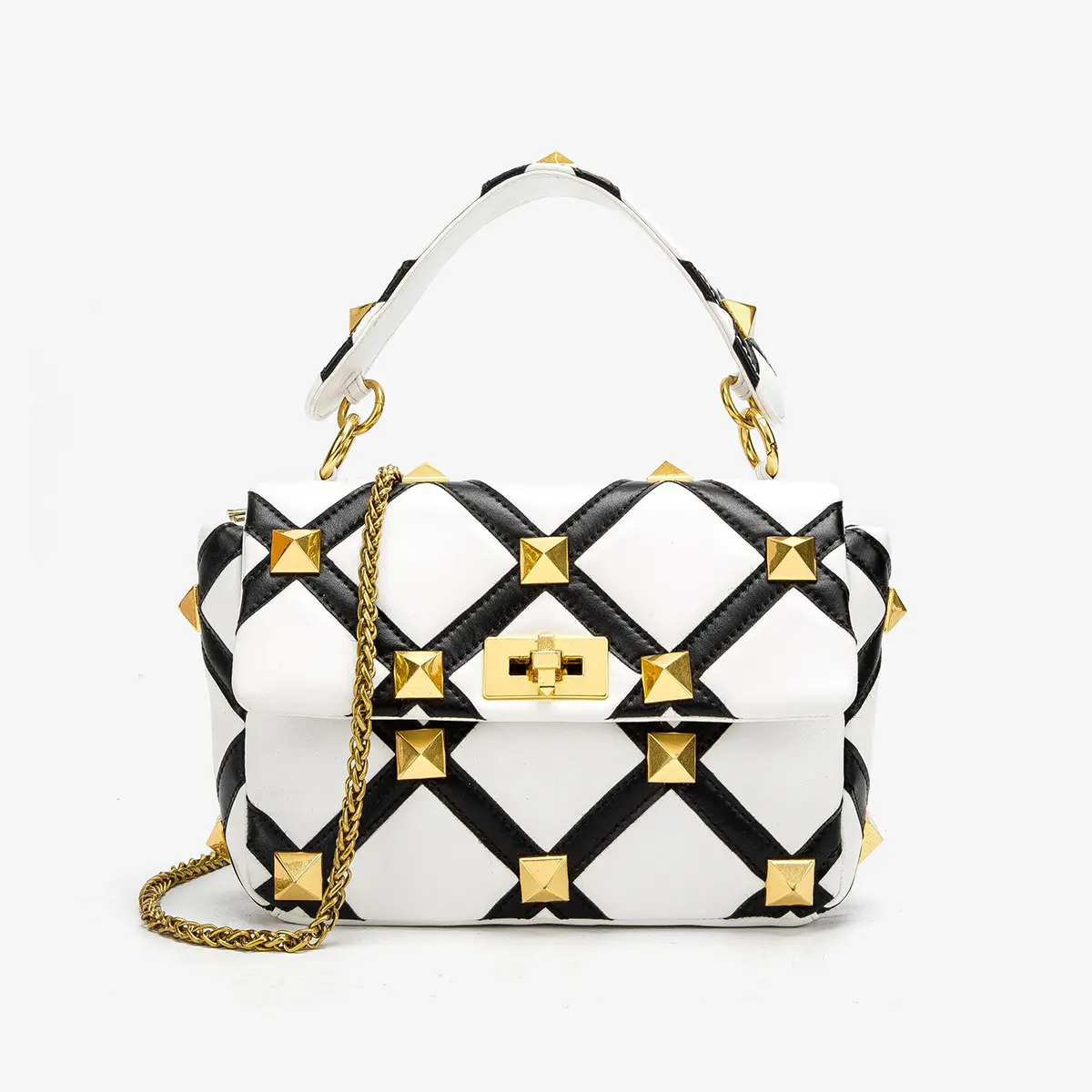 New Trendy Fashion Style Women's Bag Plaid One-shoulder Messenger Luxury Female Designer Handbags