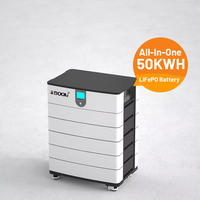 Onduleur hybride tout-en-un 10Kw 10Kwh 20Kwh 200Ah Batterie au lithium Système de stockage solaire empilable Split IP65 Classe de protection