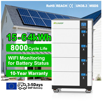 Batterie de stockage d'énergie solaire empilable OEM 51,2 V LiFePO4 15 kWh 30 kWh 45 kWh 60 kWh pour usage résidentiel ESS CAN