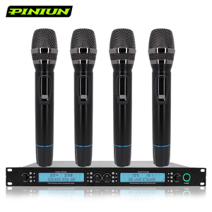 Microphone <span class=keywords><strong>sans</strong></span> <span class=keywords><strong>fil</strong></span> UHF professionnel karaoké MIC scène Performance <span class=keywords><strong>micro</strong></span> portable microfono <span class=keywords><strong>HF</strong></span>-U401 chantant PINIUN - Product Image 2