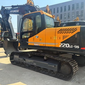 Excavatrice sur chenilles Hyundai Robex 220LC-9S, couleur orange, équipement de construction lourd, occasion, vente flash - Product Image 2