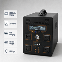Station d'alimentation portable LiFePO4 économique 1000W 665.6Wh pour secours d'urgence XW-B1052