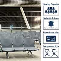 Sistema de Asientos Modular Integrado, Banco de Espera Personalizable para Pacientes, para Proyectos de Infraestructura Hospitalaria y de Atención Médica