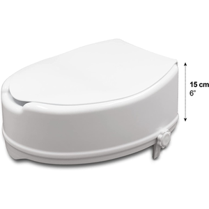 Rialzo per sedile WC per anziani (15 cm), Rialzo per sedile WC per adulti con coperchio PEPE P30005 - Product Image 6
