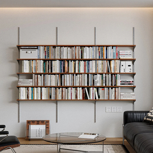 Estante de Livros Moderna Montada na Parede, Prateleira de Exibição Ajustável, <span class=keywords><strong>Rack</strong></span> Modular Flutuante para Armazenamento em Casa - Product Image 5