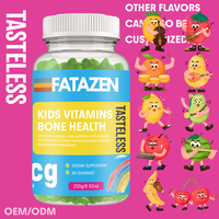 Vitaminas OEM para Niños, Adolescentes y Adultos, Favorecen la Salud Ósea, Fortalecen el Crecimiento, Suplemento de Calcio y Vitamina D, Sin Sabor, Sin Azúcar