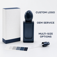 Flacon de parfum en verre rouge vide personnalisé avec bouchon rond noir, flacon atomiseur rechargeable en gros 30 ml, emballage en vrac