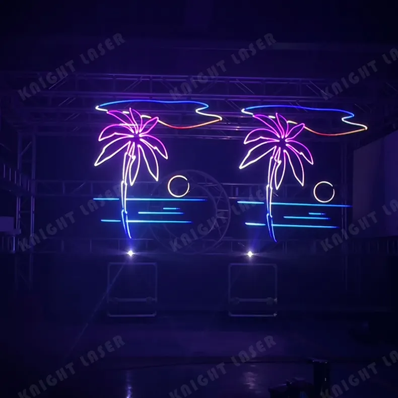 5Watt Full Colour proiettore di animazione spettacolo di scena luce Laser coppia danza per Night Club