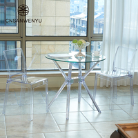Vente en gros de chaises modernes de luxe élégantes pour événements chaises d'hôtel de mariage chaises transparentes et propres chaise Mary en acrylique PC pour événements