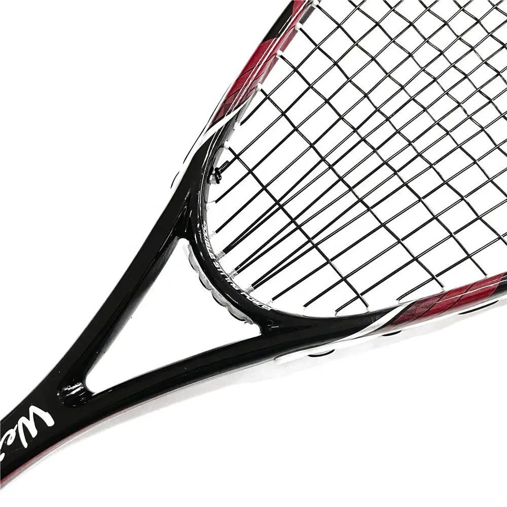 Pure Graphite Squash Racket - Full Size with Durable Strings Crossminton Speed Badminton