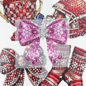 De nombreux motifs disponibles : Transferts DTF en faux tricot à motifs religieux, occidentaux, Joyeuses Pâques, lettres et pour le jour du match de football, pour vêtements - Product Image 5