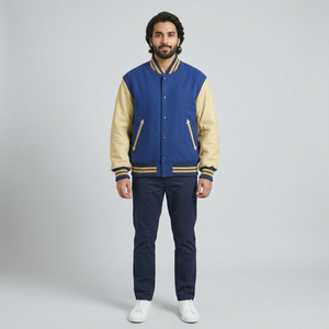 Blouson universitaire personnalisé en polyester 2025, style bomber, haute qualité, neuf, design tendance, soldes d'hiver, prix abordable - Product Image 1