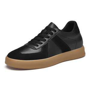 Chaussures de marche légères personnalisées de haute qualité pour hommes et femmes, baskets en cuir véritable à lacets, doublure en maille décontractée - Product Image 1
