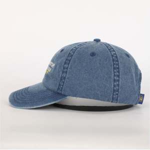 Gorra de béisbol Vintage de 6 paneles, sombrero deportivo informal para exteriores con ala curva y patrón de letras bordadas de dos tonos, tela común - Product Image 3