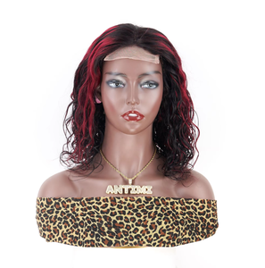 Parrucche Frontali in Pizzo HD 4x4 con Capelli Umani <span class=keywords><strong>Ricci</strong></span> a Torsione <span class=keywords><strong>Rossi</strong></span> P1b, Capelli Grezzi Allineati alle Cuticole, Vendita all'Ingrosso dalla Fabbrica di Xuchang - Product Image 1