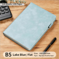 Libreta de Cuero PU B5 con Logotipo Personalizado, Diario de Oficina, 240 Páginas, Tapa Blanda, Bloc de Notas Ejecutivo, Material Escolar