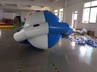 Tubo de barco de discoteca giratorio inflable, OVNI volador, juguete de agua remolcable para el hogar o la escuela, instalación de agua inflable divertida