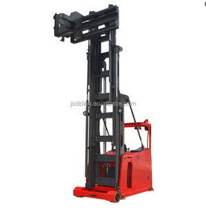 Alta calidad 1 tonelada Altura de elevación 6 m Pasillo estrecho Carretilla elevadora de tres vías Apilador eléctrico - Product Image 1
