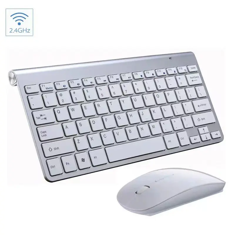 カスタムロゴポータブル2.4gワイヤレスオフィスキーボードとラップトップ用マウス