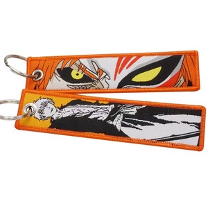 54 Design High Quality Embroidered Mixed Anime Flight Tag Keychain for Backpack Bag Decoration - Product Image 5