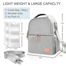 Fit Most Breast Pumps Mother Baby Care Bag Portable Waterproof Multifunctional Backpack With 2 Cooler Mother Backpack Diaper Bag