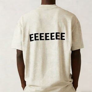 T-shirt unisexe de qualité ODM, haute qualité, motif étoile HELLO, 100% coton épais, coupe oversize, style streetwear, qualité du logo 1.1. - Product Image 2
