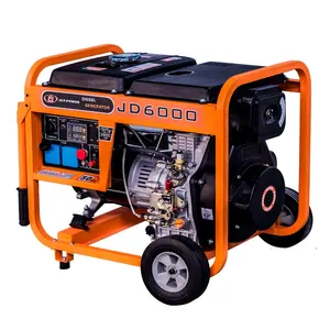 jlt-power high quality 5.0kw quiet open rack air cooled diesel generator