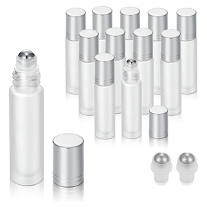 Wholesale 100pcs Empty Mini <b>10ml</b> Cylinder Glass Perfume <b>Bottle</b> Roller with Carton Packing - Product Image 1