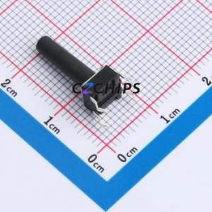 BX-TS-26-6616ZC Tactile Switch Through hole-4P,6x6mm Switch Single Pole Single Throw Round Button 2.6N Through Hole - Product Image 2