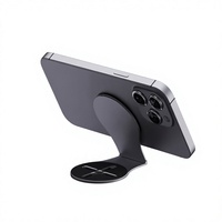 Support magnétique double face N52 2-en-1 pour ordinateur portable, support de téléphone détachable, support d'extension en aluminium pour utilisation sur bureau
