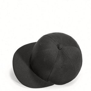 หมวกเบสบอลสีพื้น ทรงแบน สไตล์ฮิปฮอป 6 แผง แบบ Snapback - Product Image 6