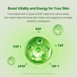 Crème réparatrice AVCA Cica EGF 100ml, hydratant anti-rides pour peaux sensibles, à la Centella et à l'Aloe, sans parfum, absorption rapide, coréenne - Product Image 4