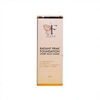FLYVY Radiant Prime Su Geçirmez Beyazlatıcı Fondöten Fildişi Rengi 30 ML Likit Makyaj Tüm Tipler İçin Açık Cilt Tonu Gözenek Aydınlatıcı